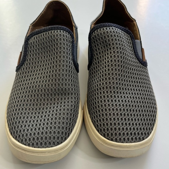 Olukai Pehuea Slip On Sneaker Shoes Size 8 Gray - Picture 2 of 7